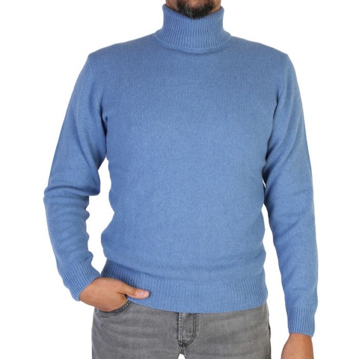 Maglia Uomo Collo Alto Cashmere Rigenerato Finezza 7-1