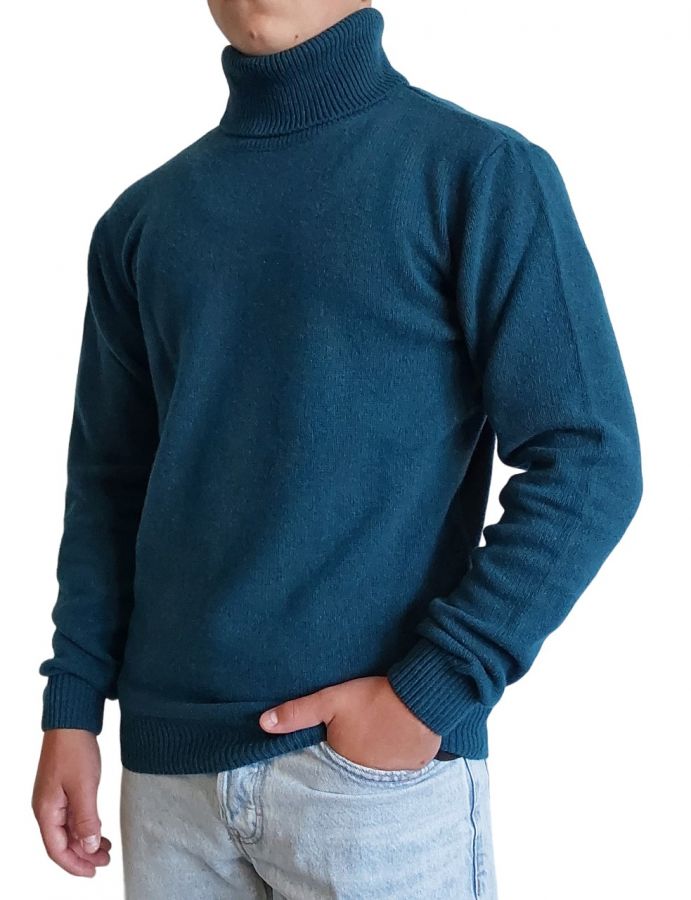 Maglia Uomo Collo Alto Cashmere Rigenerato Finezza 7-5