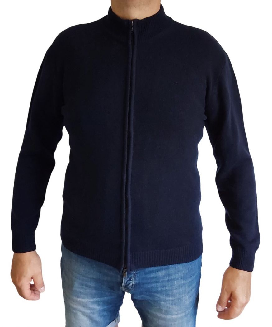 Maglia Uomo Zip Cashmere Rigenerato-0