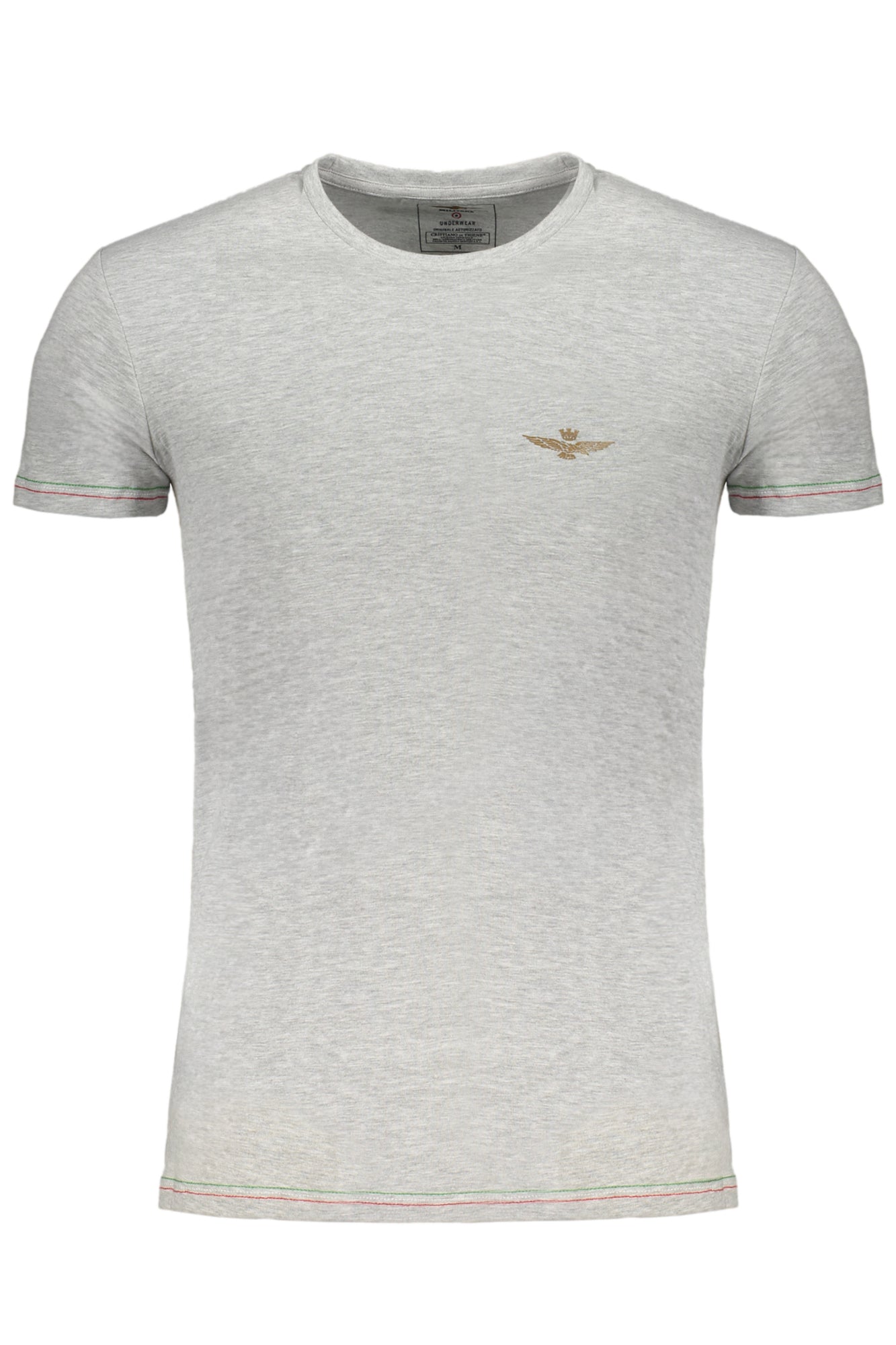 AERONAUTICA MILITARE T-SHIRT MANICHE CORTE UOMO GRIGIO-0