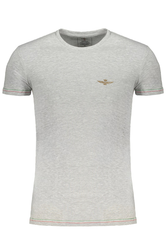 AERONAUTICA MILITARE T-SHIRT MANICHE CORTE UOMO GRIGIO-0