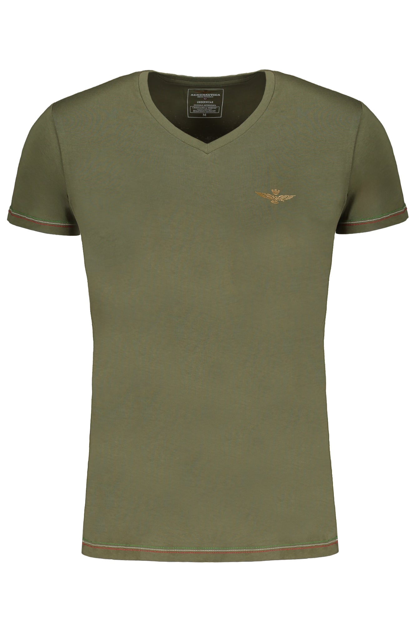 AERONAUTICA MILITARE T-SHIRT MANICHE CORTE UOMO VERDE-0