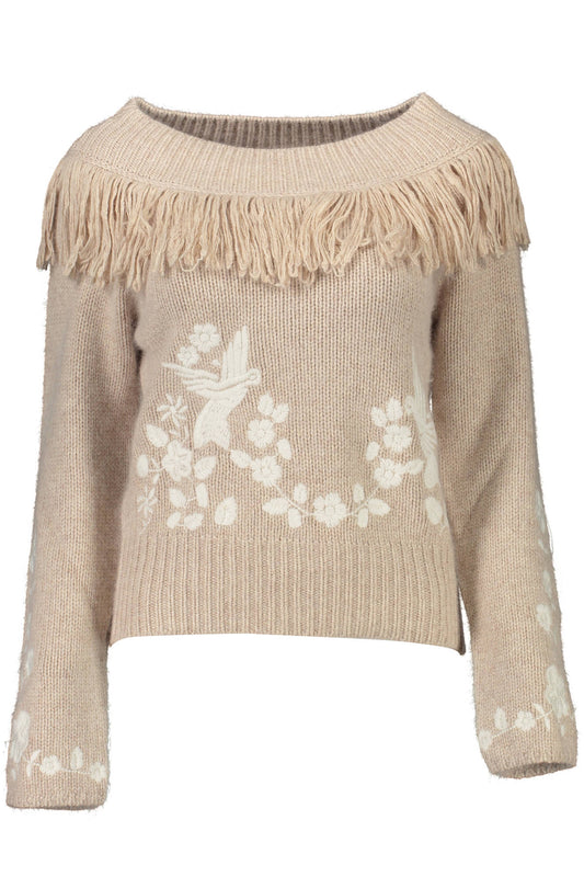 BLUGIRL MAGLIONE DONNA BEIGE-0