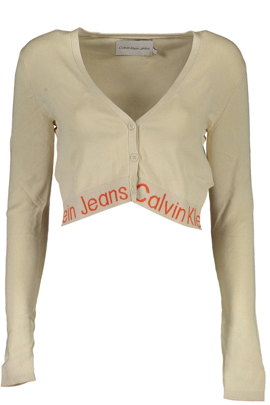 CALVIN KLEIN CARDIGAN DONNA BEIGE-0