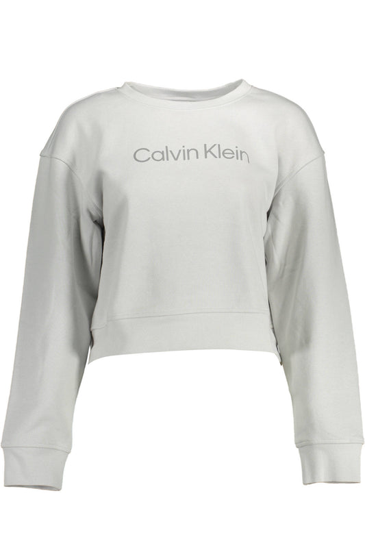 CALVIN KLEIN FELPA SENZA ZIP DONNA GRIGIO-0