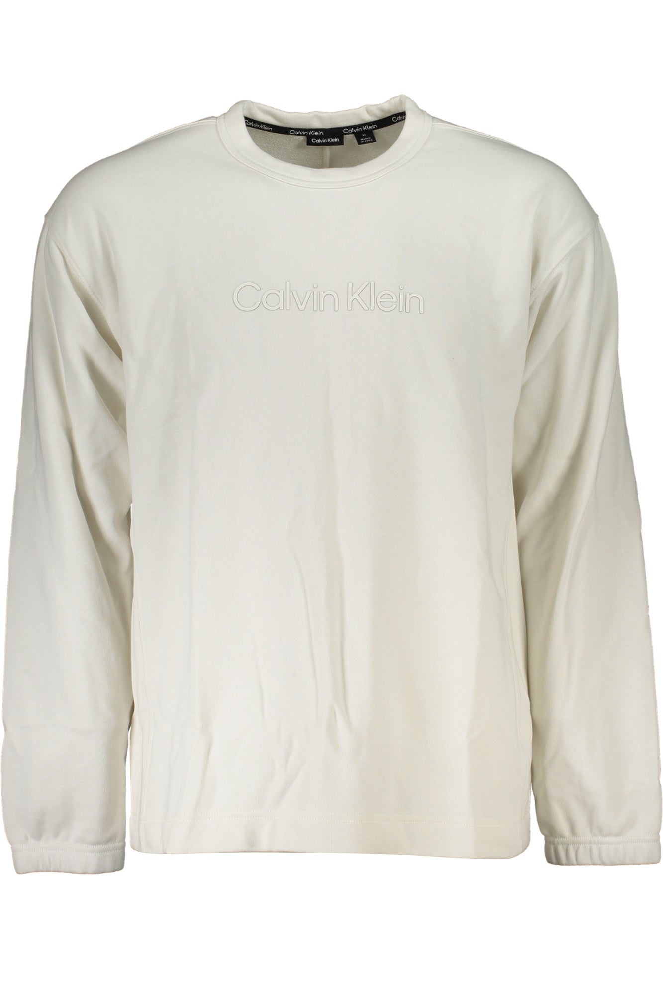 CALVIN KLEIN FELPA SENZA ZIP UOMO BIANCO-0