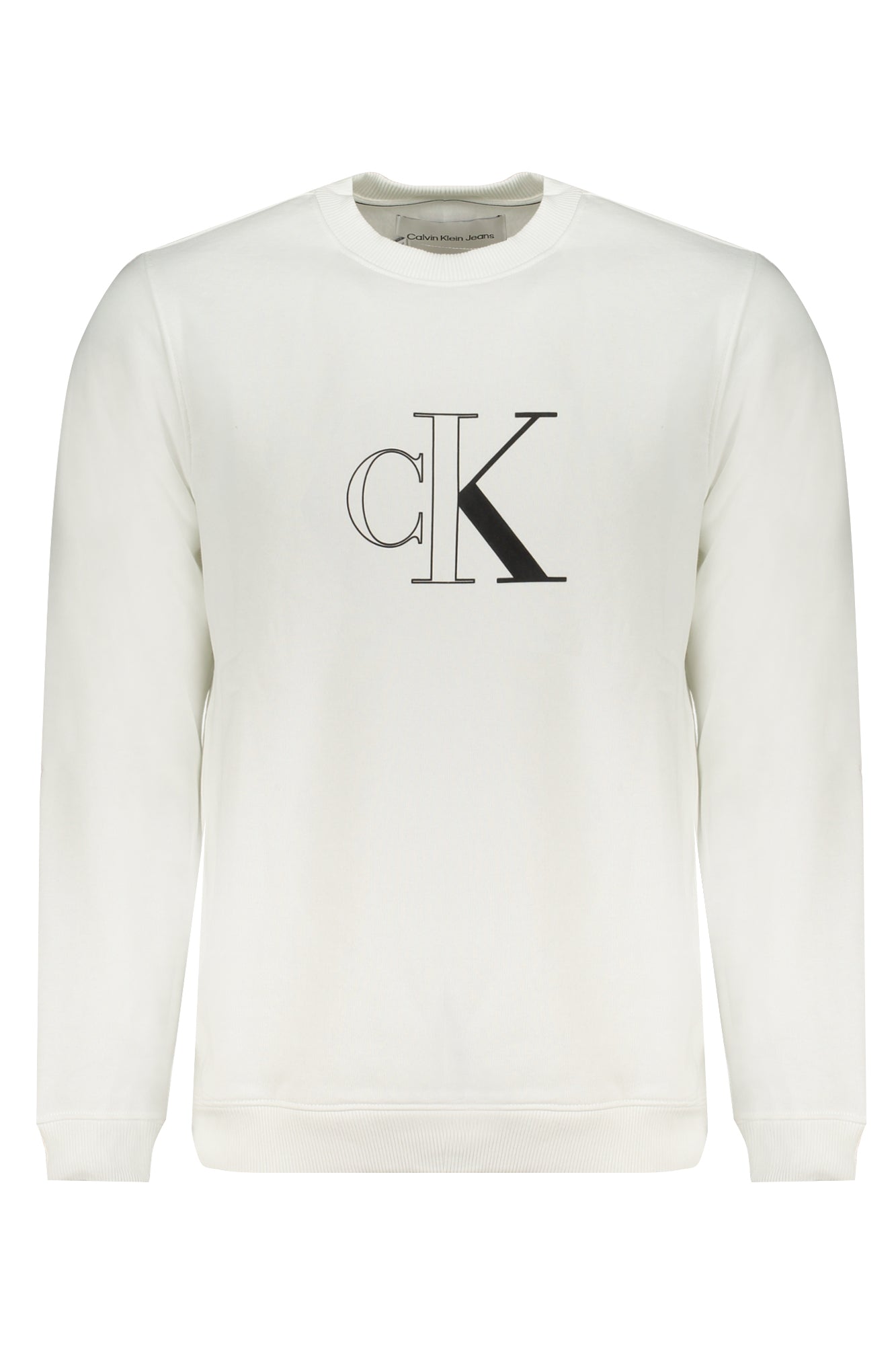 CALVIN KLEIN FELPA SENZA ZIP UOMO BIANCO-0