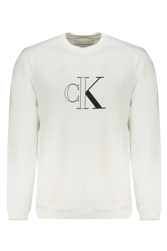 CALVIN KLEIN FELPA SENZA ZIP UOMO BIANCO-0