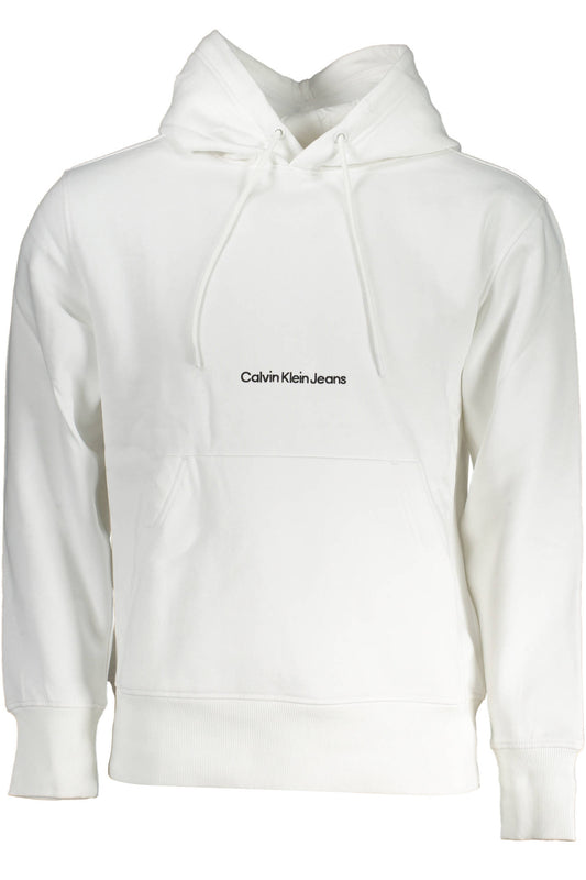 CALVIN KLEIN FELPA SENZA ZIP UOMO BIANCO-0