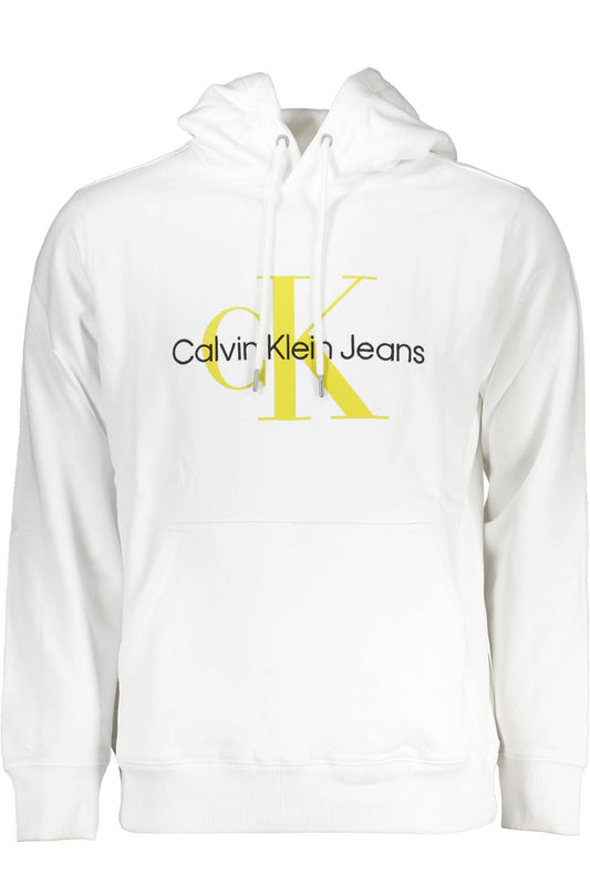 CALVIN KLEIN FELPA SENZA ZIP UOMO BIANCO-0