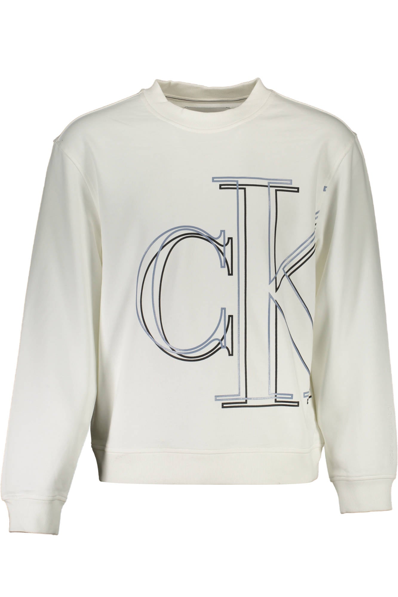 CALVIN KLEIN FELPA SENZA ZIP UOMO BIANCO-0