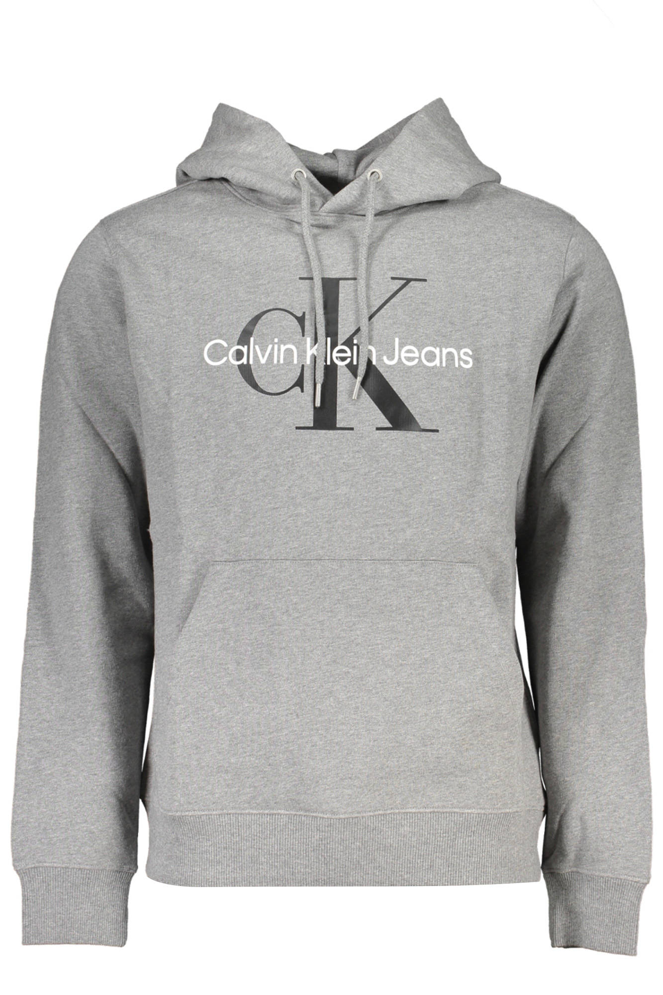 CALVIN KLEIN FELPA SENZA ZIP UOMO GRIGIO-0