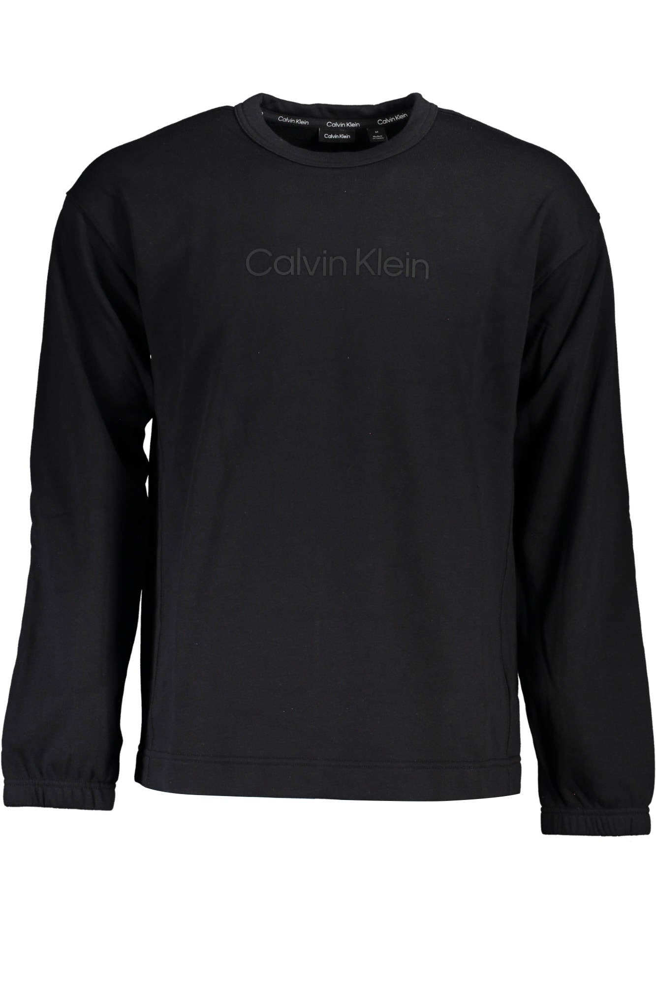 CALVIN KLEIN FELPA SENZA ZIP UOMO NERO-0