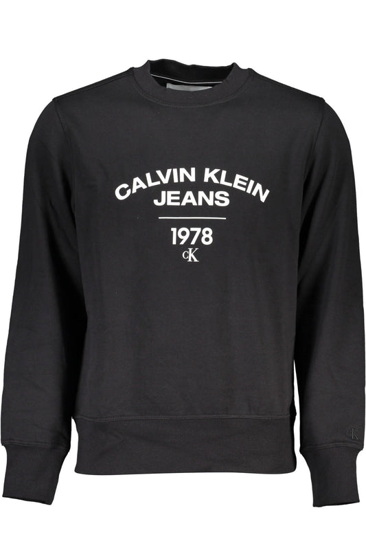 CALVIN KLEIN FELPA SENZA ZIP UOMO NERO-0