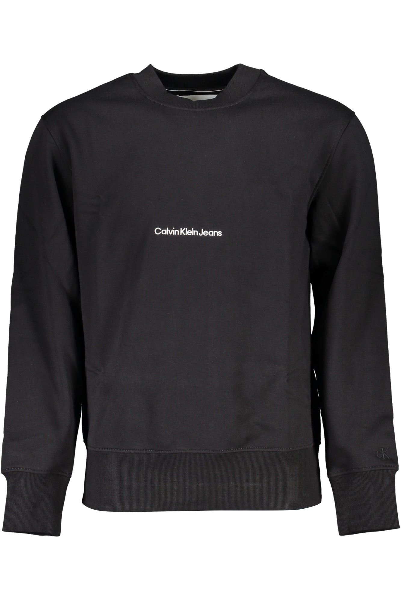 CALVIN KLEIN FELPA SENZA ZIP UOMO NERO-0