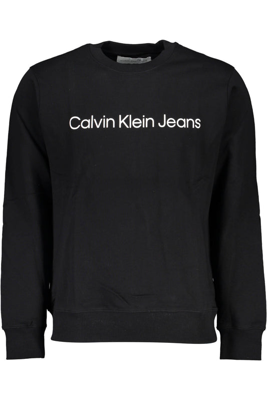 CALVIN KLEIN FELPA SENZA ZIP UOMO NERO-0