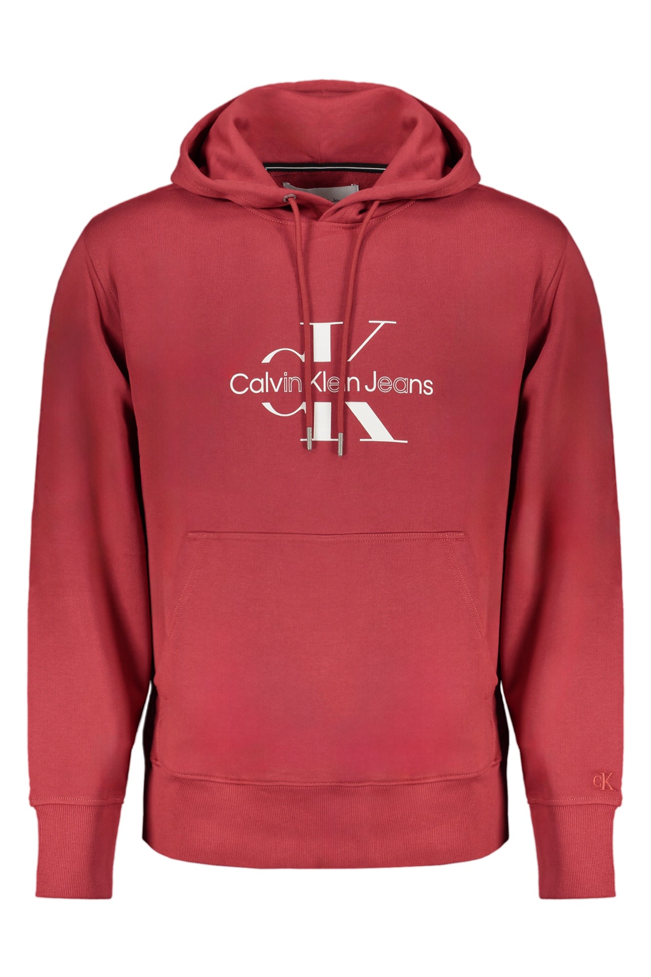 CALVIN KLEIN FELPA SENZA ZIP UOMO ROSSO-0