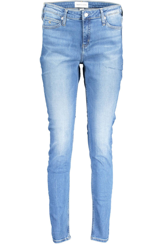 CALVIN KLEIN JEANS DENIM DONNA AZZURRO-0