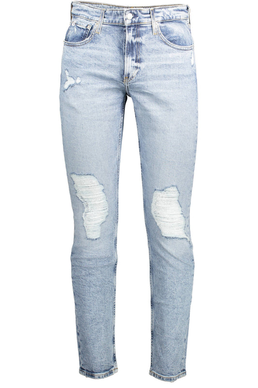 CALVIN KLEIN JEANS DENIM UOMO AZZURRO-0