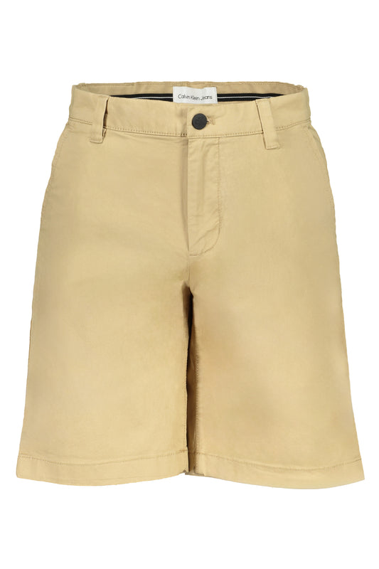 CALVIN KLEIN PANTALONE BERMUDA UOMO BEIGE-0