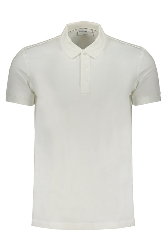 CALVIN KLEIN POLO MANICHE CORTE UOMO BIANCO-0