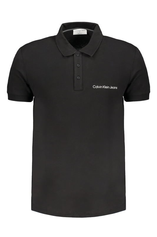 CALVIN KLEIN POLO MANICHE CORTE UOMO NERO-0