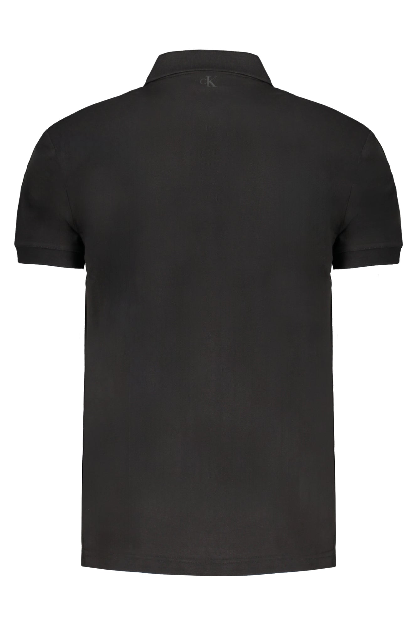 CALVIN KLEIN POLO MANICHE CORTE UOMO NERO-1