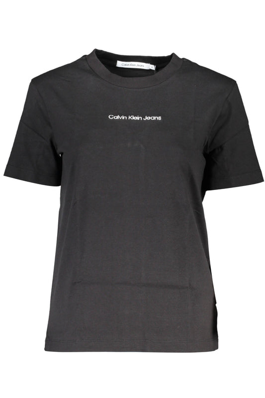 CALVIN KLEIN T-SHIRT MANICHE CORTE DONNA NERO-0