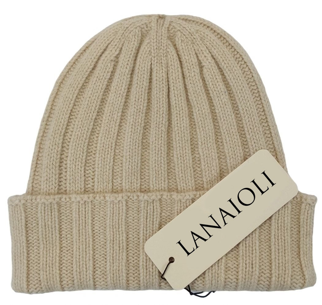 Cappello a coste da Uomo in Cashmere Rigenerato-4