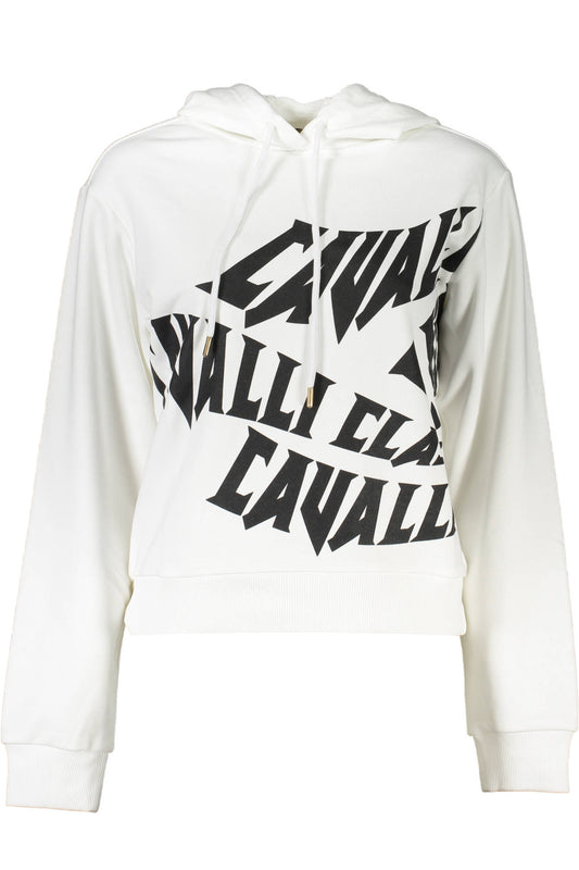 CAVALLI CLASS FELPA SENZA ZIP DONNA BIANCO-0