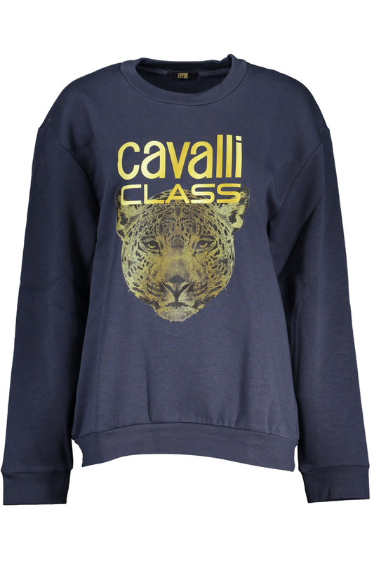 CAVALLI CLASS FELPA SENZA ZIP DONNA BLU-0