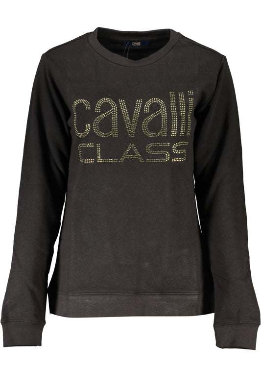 CAVALLI CLASS FELPA SENZA ZIP DONNA NERO-0