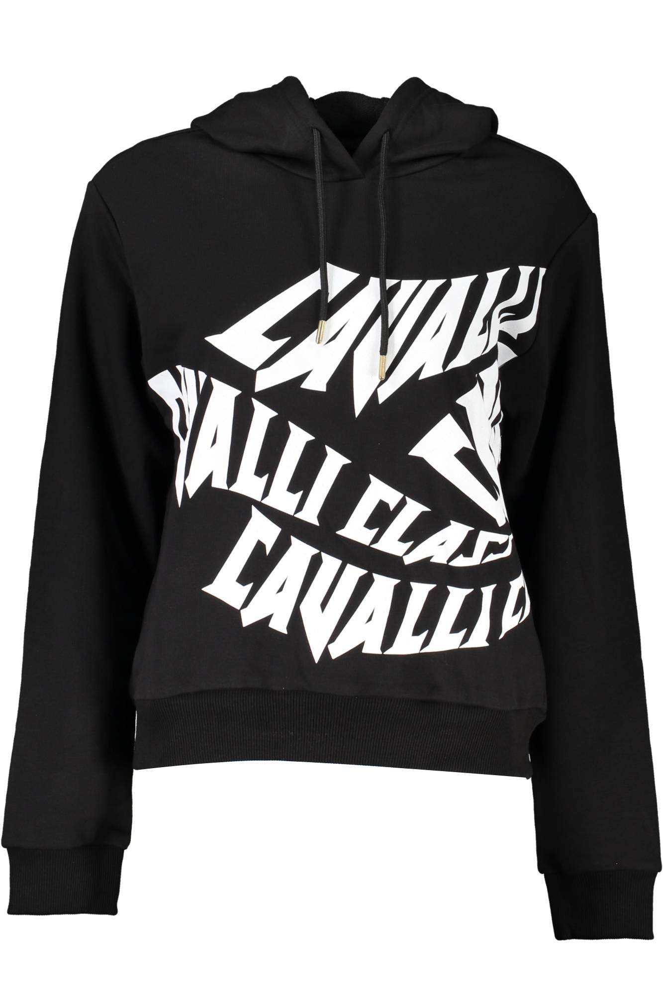 CAVALLI CLASS FELPA SENZA ZIP DONNA NERO-0