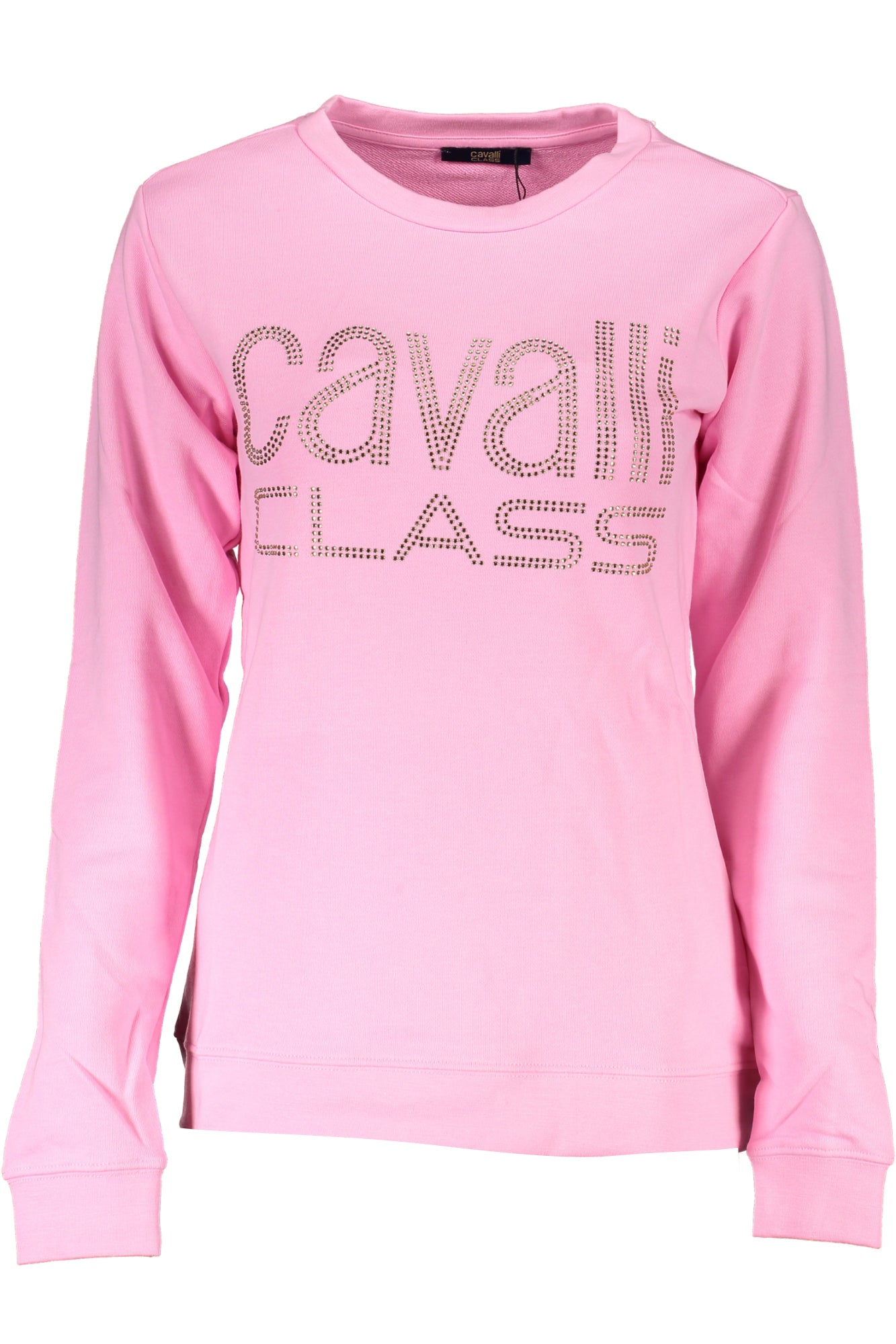 CAVALLI CLASS FELPA SENZA ZIP DONNA ROSA-0