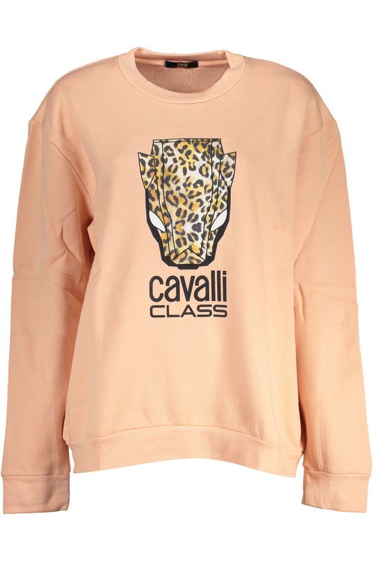 CAVALLI CLASS FELPA SENZA ZIP DONNA ROSA-0