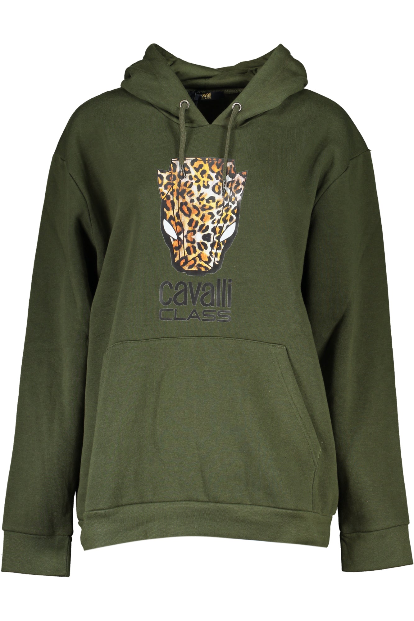 CAVALLI CLASS FELPA SENZA ZIP DONNA VERDE-0