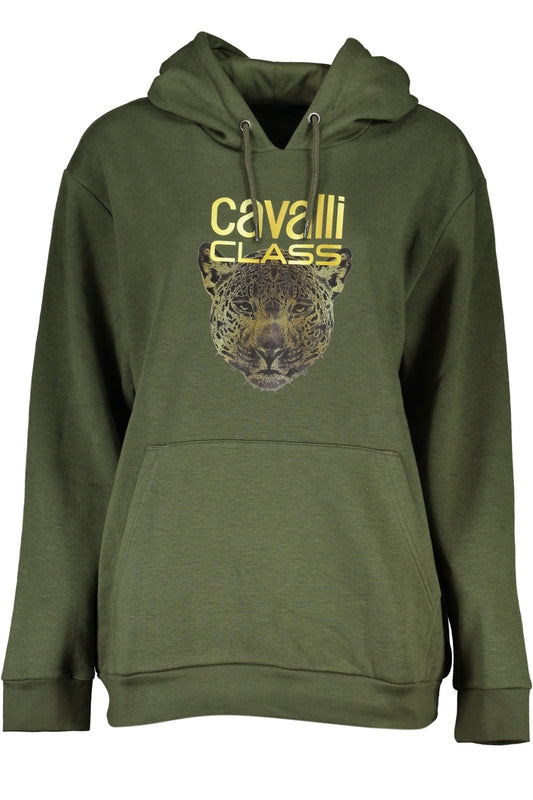 CAVALLI CLASS FELPA SENZA ZIP DONNA VERDE-0