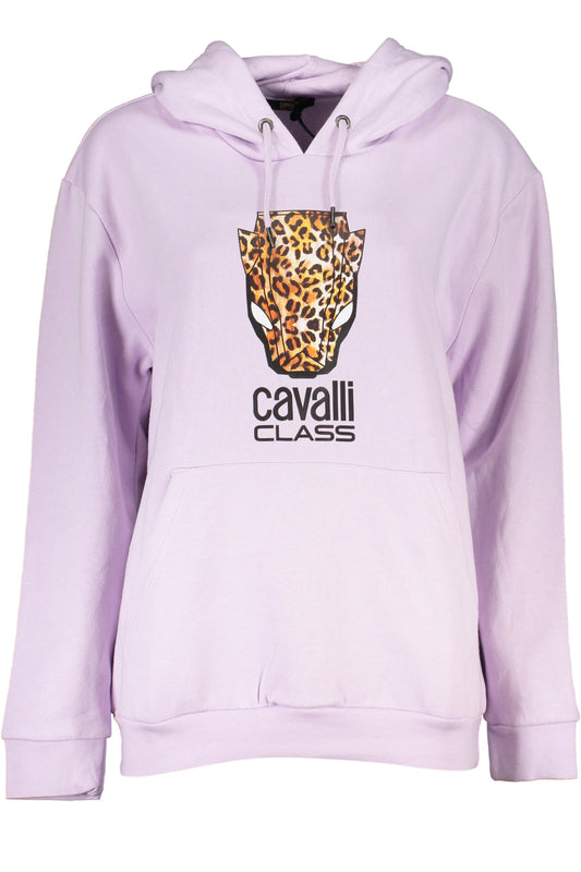 CAVALLI CLASS FELPA SENZA ZIP DONNA VIOLA-0