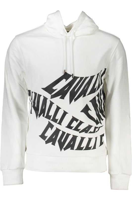 CAVALLI CLASS FELPA SENZA ZIP UOMO BIANCO-0