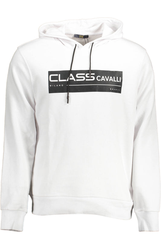 CAVALLI CLASS FELPA SENZA ZIP UOMO BIANCO-0