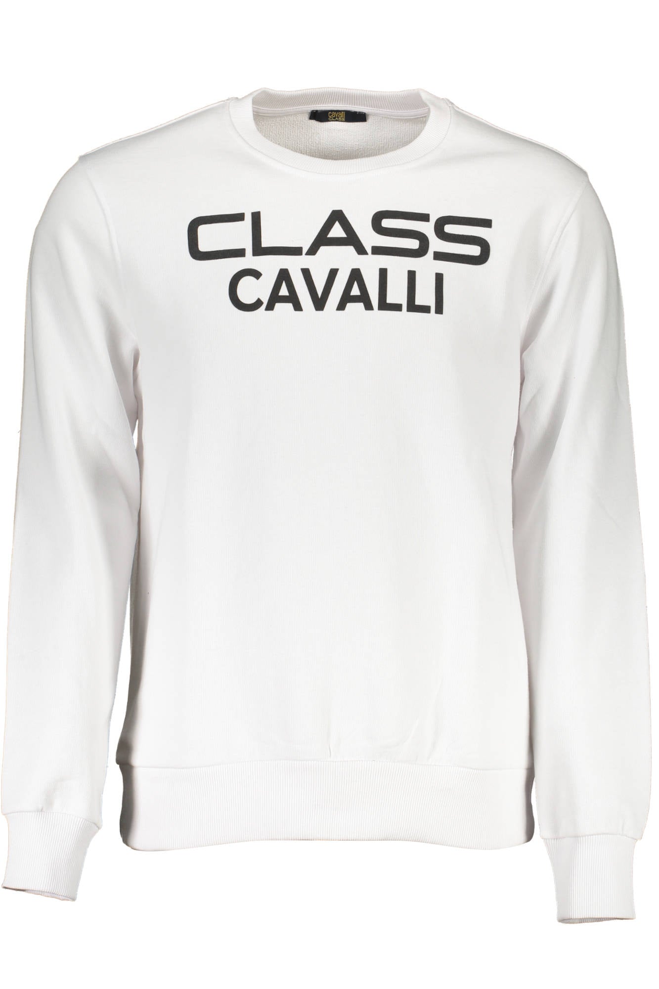 CAVALLI CLASS FELPA SENZA ZIP UOMO BIANCO-0