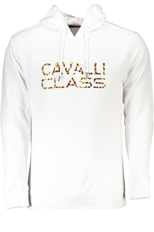 CAVALLI CLASS FELPA SENZA ZIP UOMO BIANCO-0