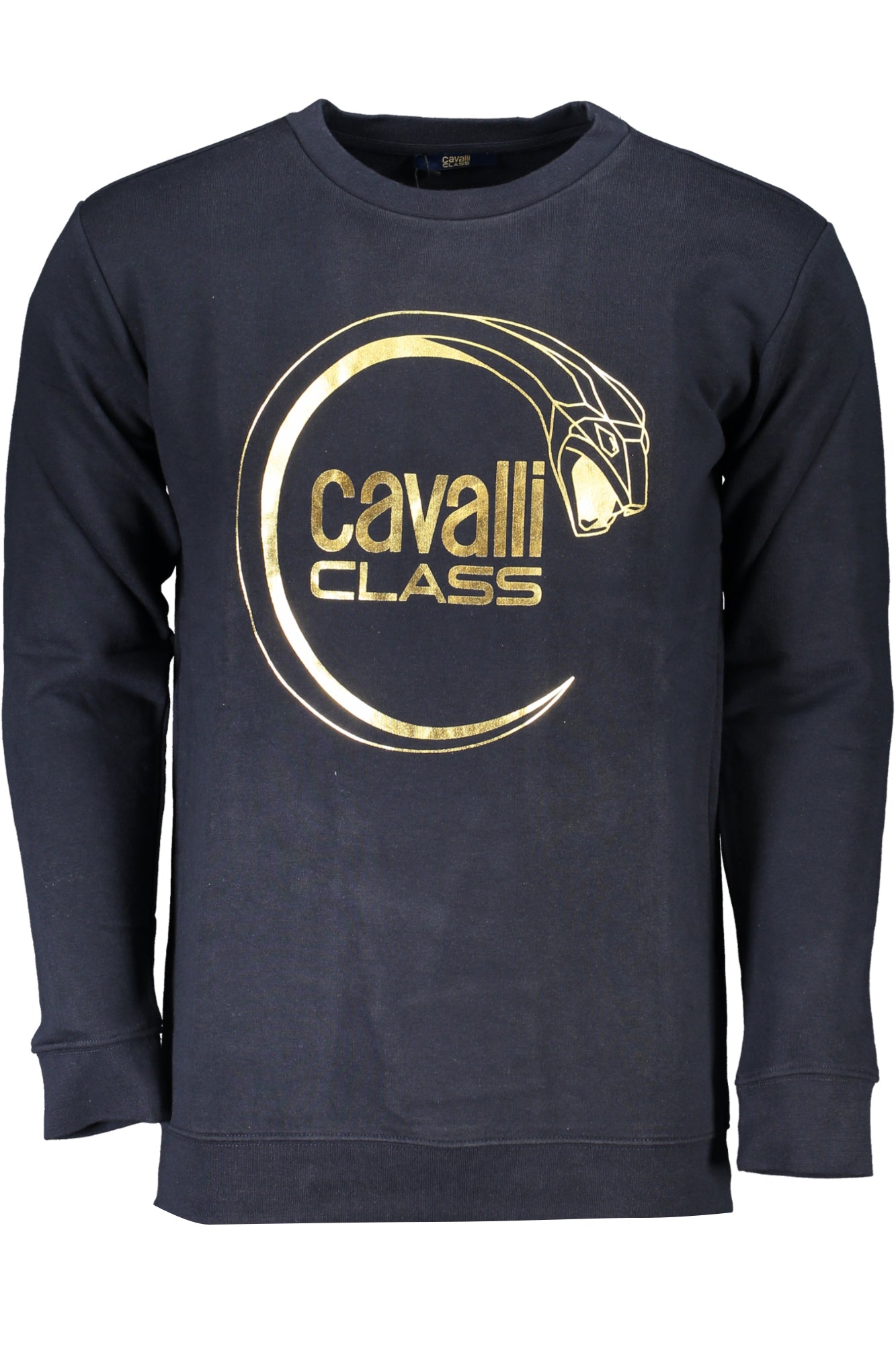 CAVALLI CLASS FELPA SENZA ZIP UOMO BLU-0