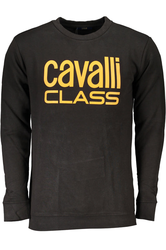 CAVALLI CLASS FELPA SENZA ZIP UOMO NERO-0