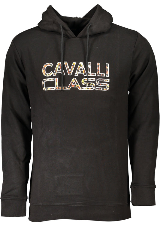 CAVALLI CLASS FELPA SENZA ZIP UOMO NERO-0