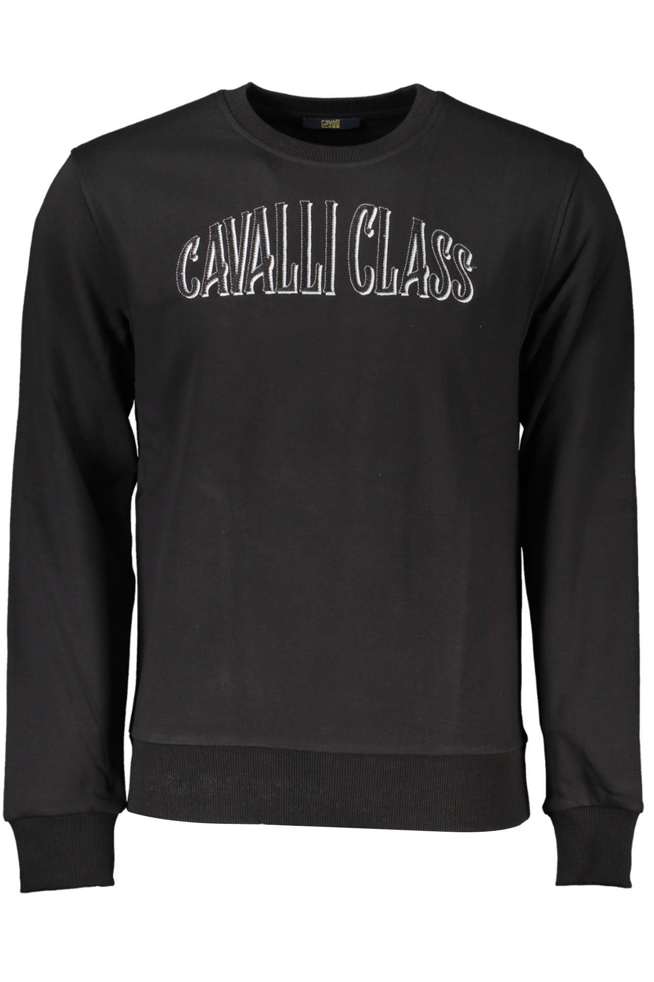 CAVALLI CLASS FELPA SENZA ZIP UOMO NERO-0