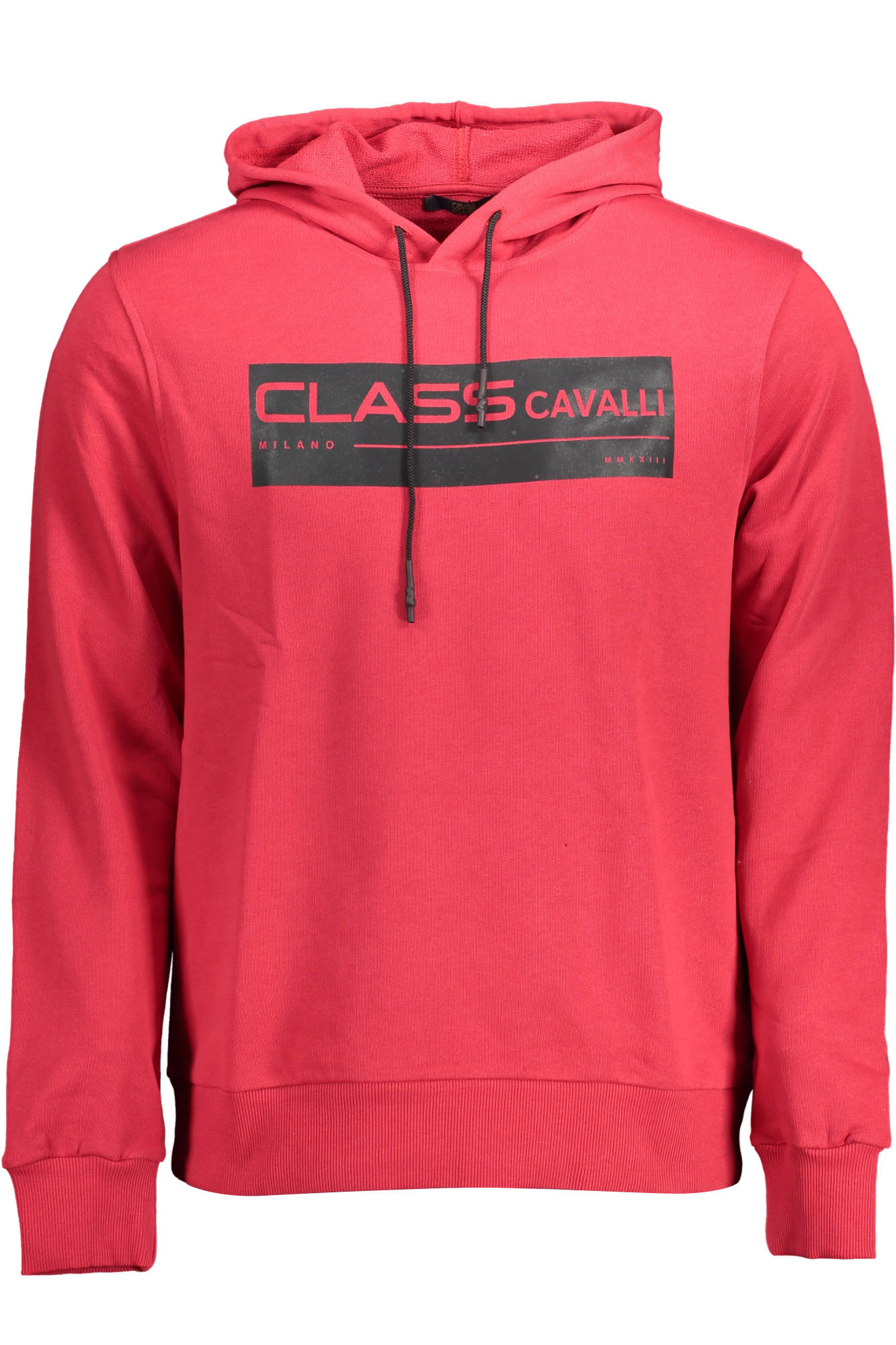 CAVALLI CLASS FELPA SENZA ZIP UOMO ROSSO-0