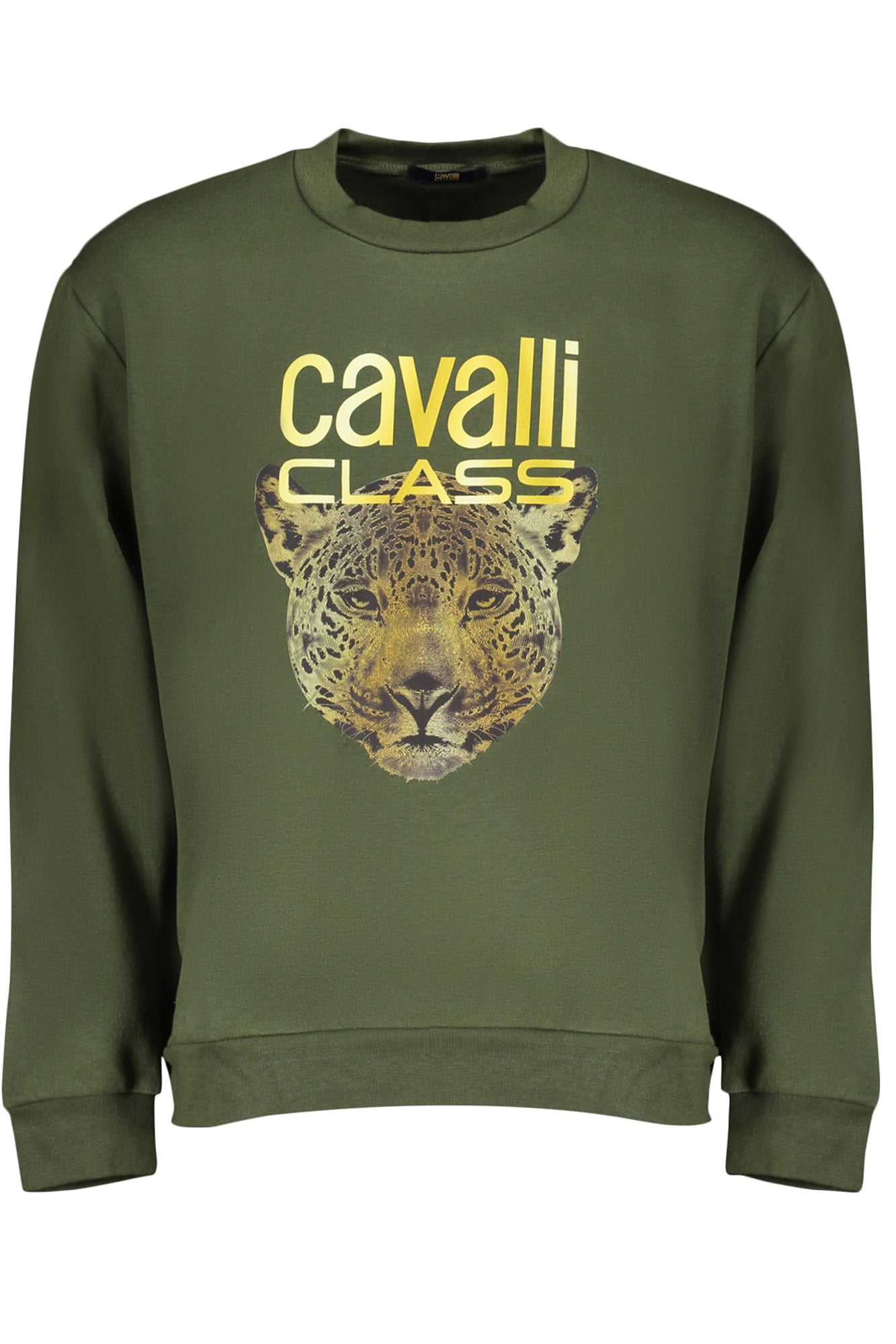 CAVALLI CLASS FELPA SENZA ZIP UOMO VERDE-0