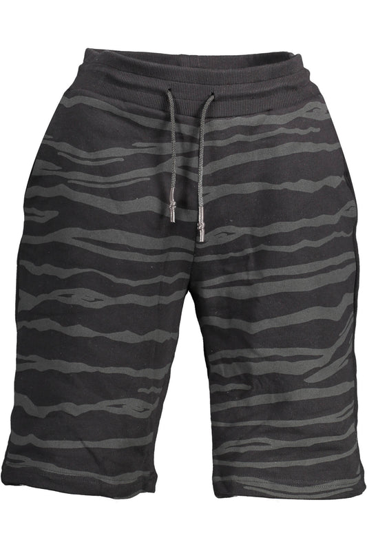 CAVALLI CLASS PANTALONE BERMUDA UOMO NERO-0