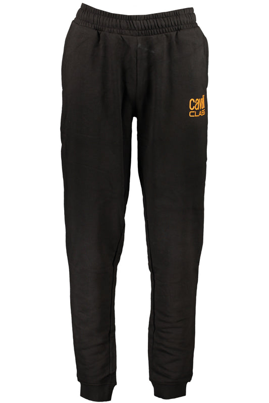 CAVALLI CLASS PANTALONE UOMO NERO-0